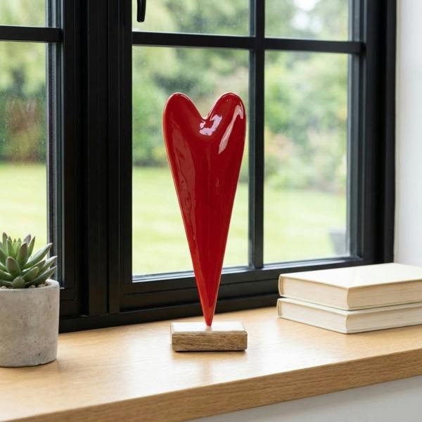 Garden Greatness Crimson Love Heart Ornament