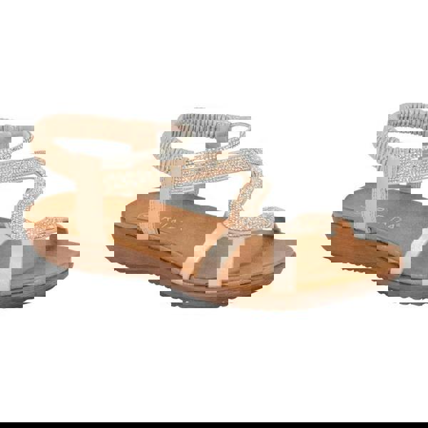 Cipriata Womens/Ladies Serpent Sandals - Rose Gold