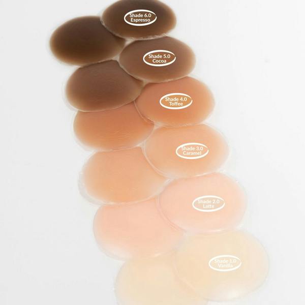 Brushworks Reusable Silicone Nipple Covers Shade 2.0 - Latte