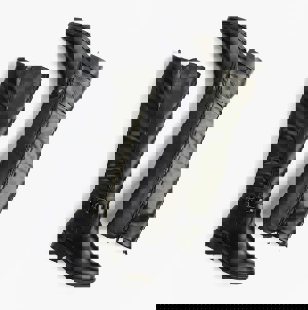 Remonte Womens Leather Tall Knee High Boots Black