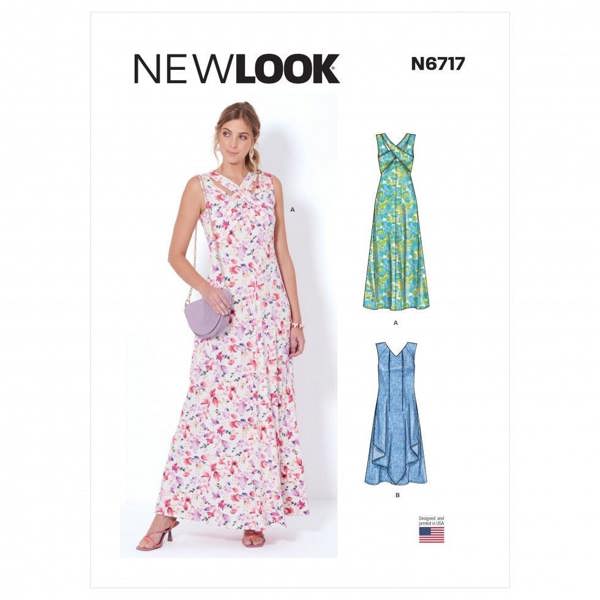 New Look Sewing Pattern 6717, Dresses for Women, A (8-10-12-14-16-18) - Intermediate