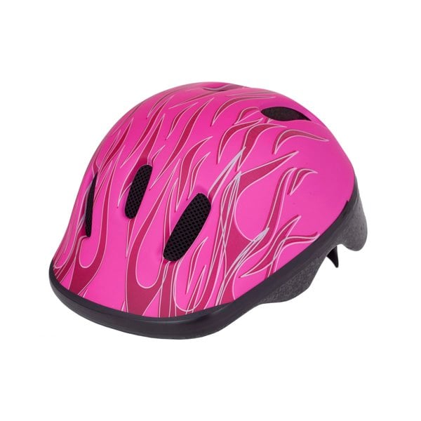 Pink bike helmet side view