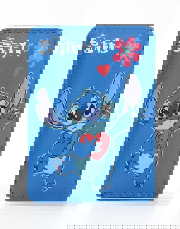 Lilo & Stitch Womens Blue Cardholder & Keyring Wallet Gift Set (One Size)