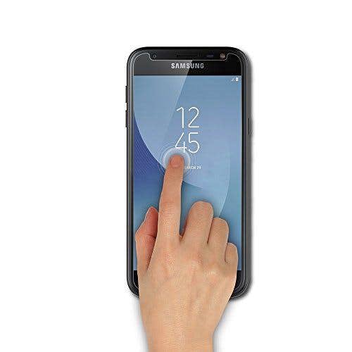 Samsung Galaxy J3 2017 Protector, Tempered Glass Protective Films Invisible Transparent Clear Protection Display Shield - (Pack of 3)