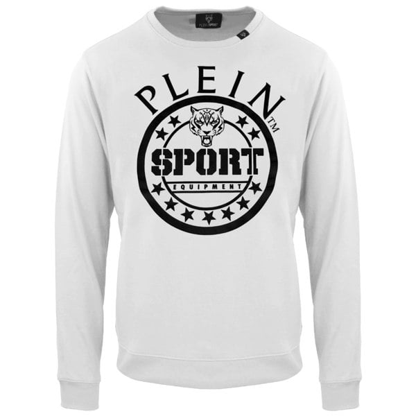 Plein Sport Equipment Logo White Jumper L
