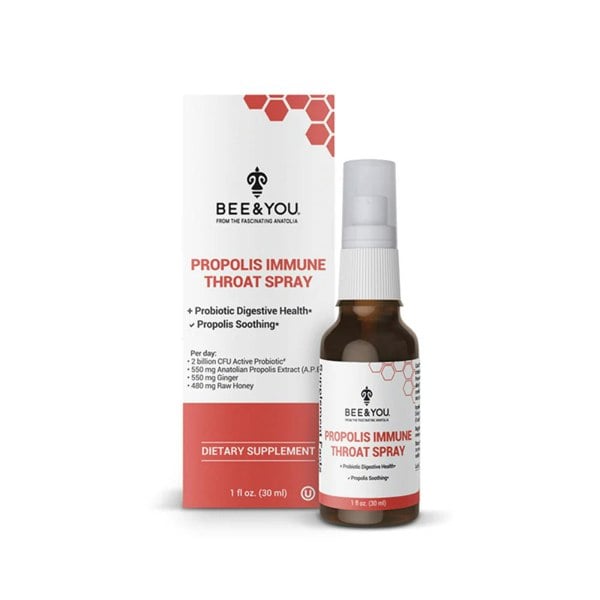 BEE&YOU Propolis Probiotic Throat Spray - Immune Support, 30 ml
