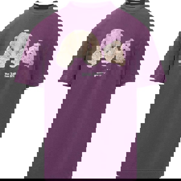 Palm Angels Kill The Bear Logo Purple T-Shirt XS