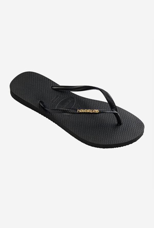Havaianas Women's Slim Logo Metallic Flip Flops