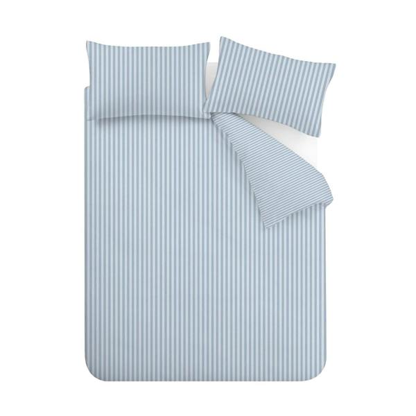Epping Textured Stripe Blue Duvet Cover Set