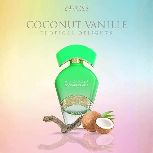 Adyan Coconut Vanille Extrait 100ML bottle product poster artwork