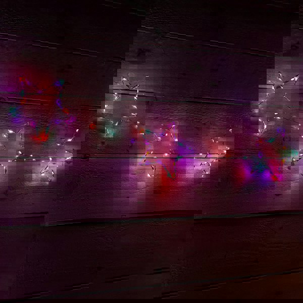 Samuel Alexander 2.6m Set of 10 Star Curtain Lights 227 Rainbow LEDs Microbrights String Lights