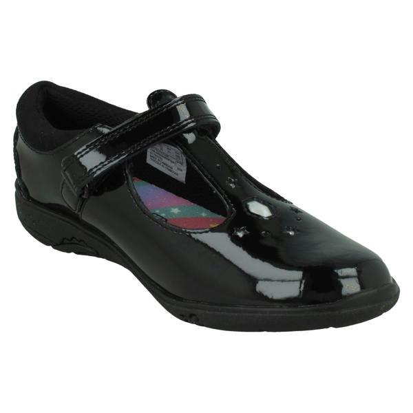 Clarks Girls Clarks Gem And Stars T-Bar School Shoes Relda Gem