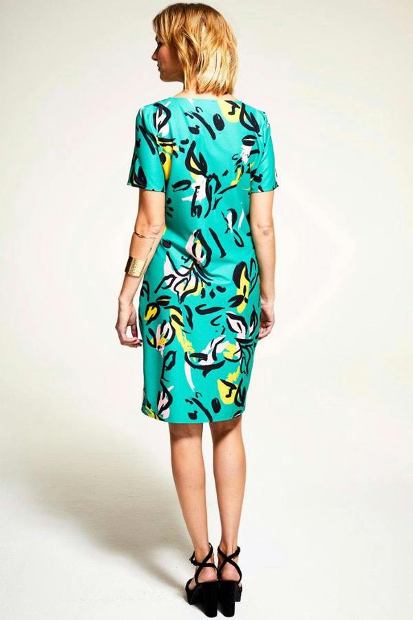 HotSquash Riviera Short-Sleeved Print Shift Dress