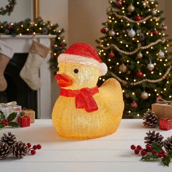 Garden Greatness Acrylic Ice Santa Duckling Decoration