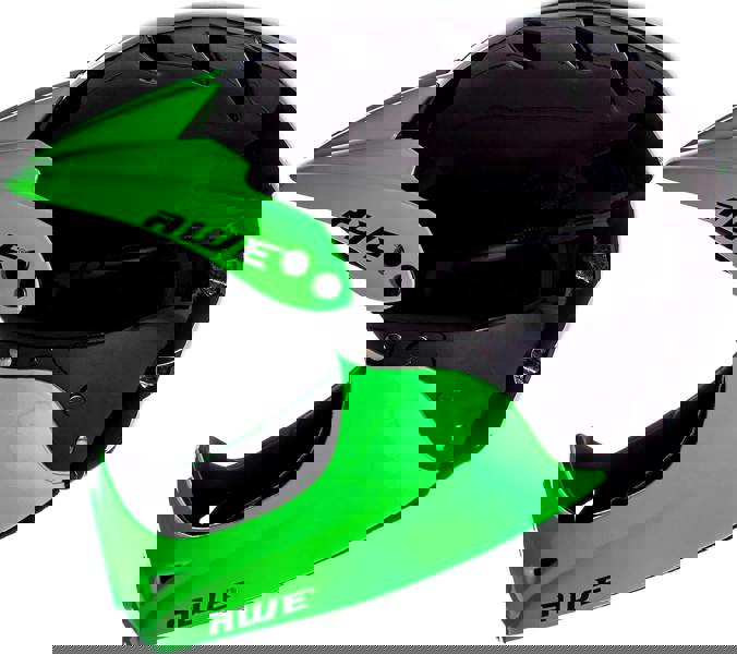 AweBlaze 16+/Adult Full Face BMX Bike Helmet Medium 55-58cm Black/Green