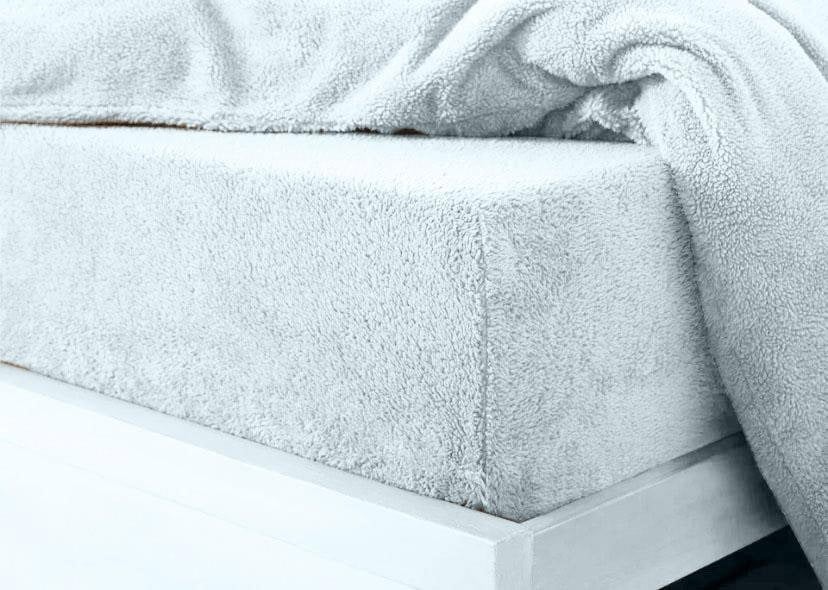 HomeSpace Direct Teddy Fleece Fitted Sheet Sherpa Bed Sheets