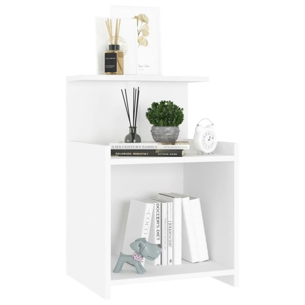 Berkfield Bed Cabinet White 40x35x60 cm Engineered Wood
