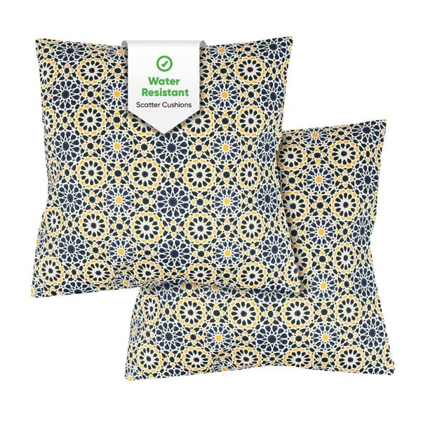 Gardenwize Pair of Outdoor Scatter Cushions – Casablanca Design