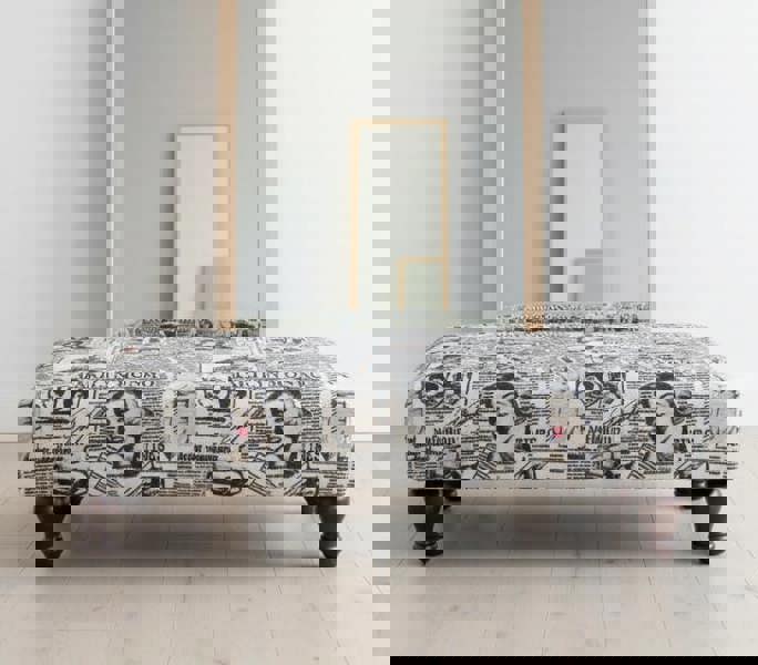 ISTOOLS Premium Monroe Footstool Pouffe Ottoman – UK Handcrafted Non-Storage Bench & Versatile Living Room Furniture