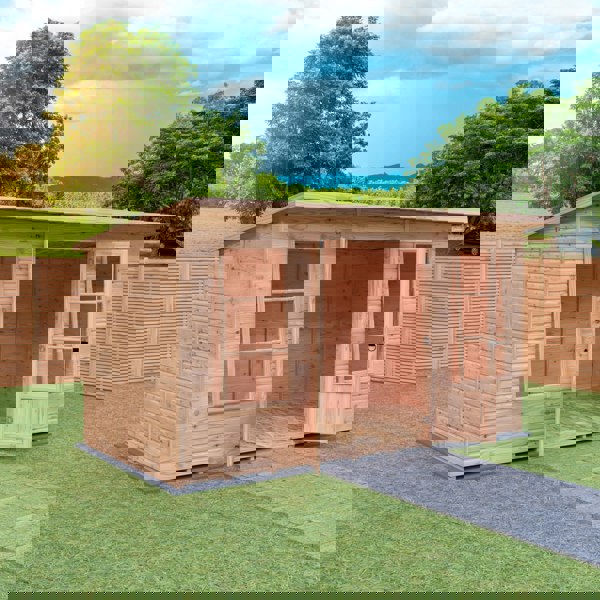 Shire 12x6 Dahlia Pent Summerhouse 12mm Shiplap interlock cladding