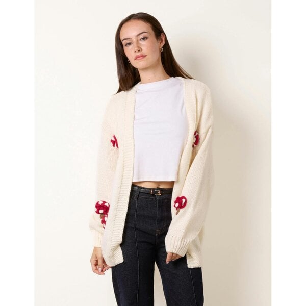 Blue Vanilla Mushroom Knit Cardigan