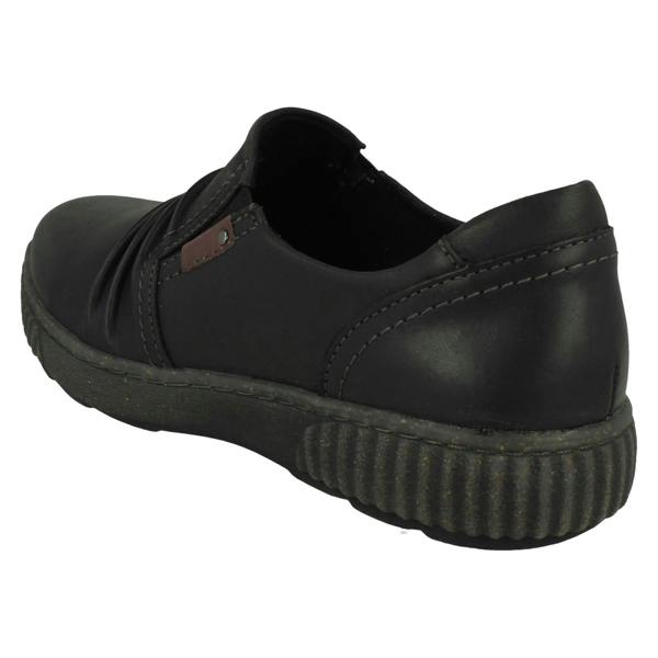 Clarks Ladies Clarks Ruffle Detailed Gusset Side Shoes Magnolia Faye