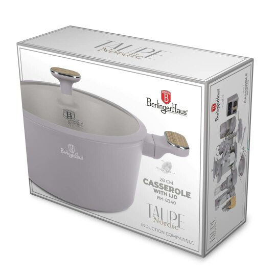 Berlinger Haus Casserole  28 cm Berlinger Haus BH8340 | Taupe Nordic