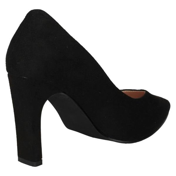 Spot On Ladies Spot On High Heel Wide Fit Court Shoes F90109