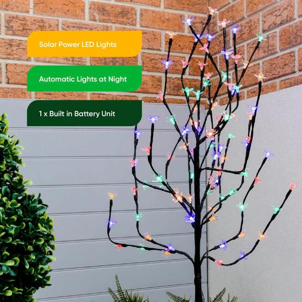 Gardenwize Solar Cherry Blossom Tree Stake Light