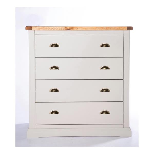 Loreo 4 Drawer Chest of Drawers Brass Cup Handle