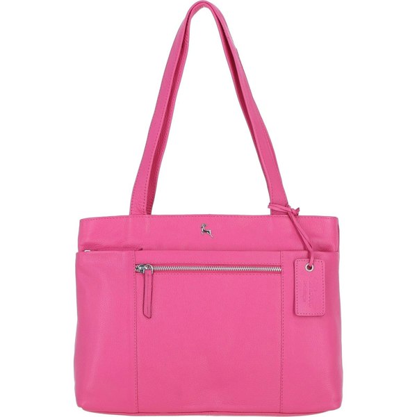 'Newport' Real Leather Multi-Pocket Shoulder Bag: newport