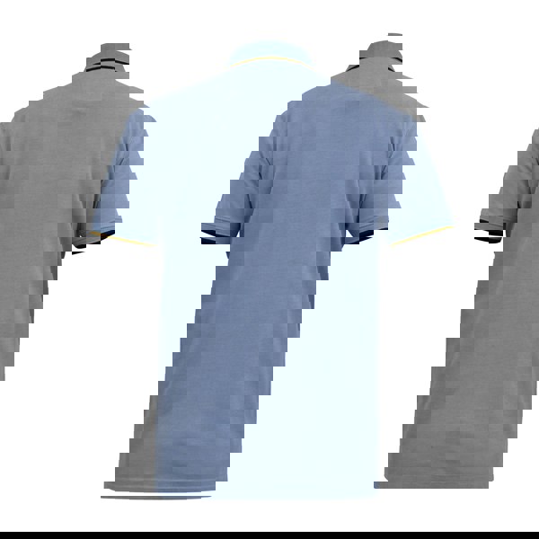 Duke Mens D555 Talbot Pique Jacquard Kingsize Polo Shirt - Blue