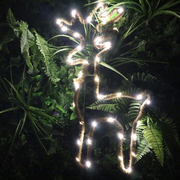 5cm Standing Reindeer Silhouette LED Hemp Rope Lights, Warm White Battery Operated Decorative Accent image 7