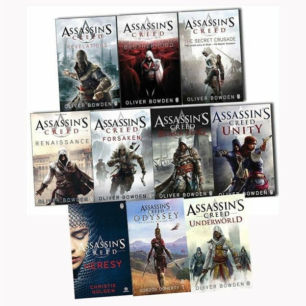 Assassins Creed 10 Books Collection Set By Oliver Bowden Heresy, Odyssey, Underworld & more