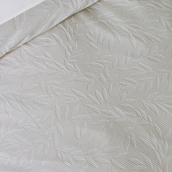 Catherine Lansfield Corded Leaves Duvet Cover Set Champagne Gold