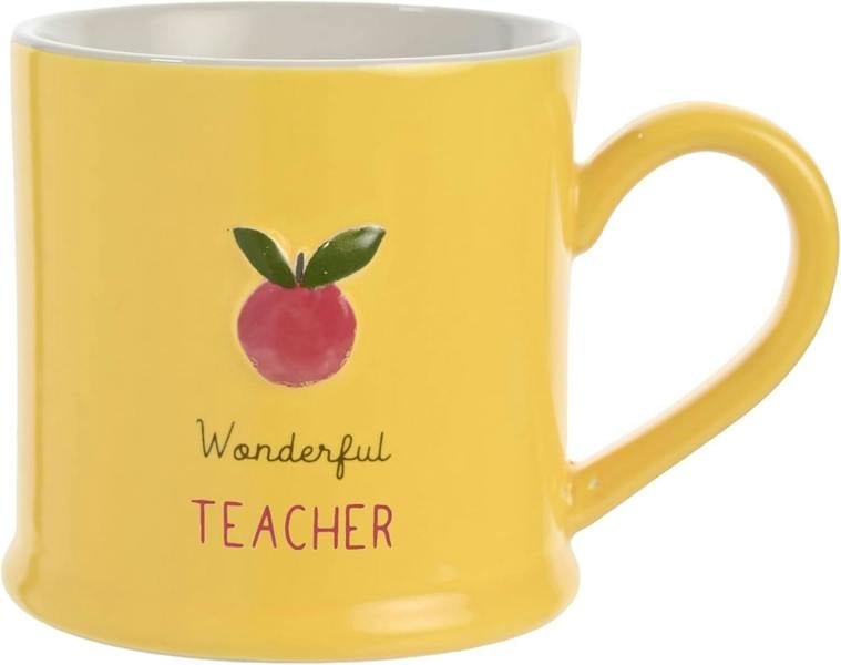 Diletto Gifts Celebrations - Love Life - 'Wonderful Teacher' Birthday/End of Term School Celebration Ceramic Mug