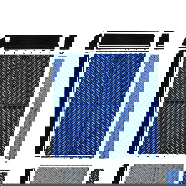 Monstershop Vented Garage Floor Tiles With Edges – 60 Grey & 60 Blue