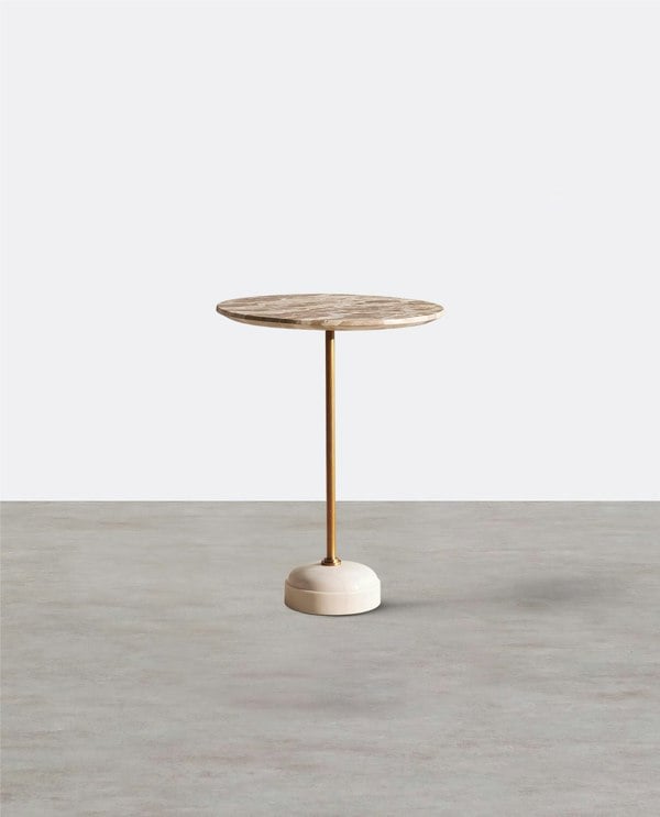 Cameron Side Table, Marble-Weilai Concept