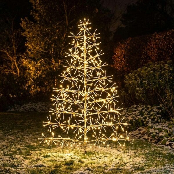 Garden Greatness Gold Tree Starburst LED Light with Timer