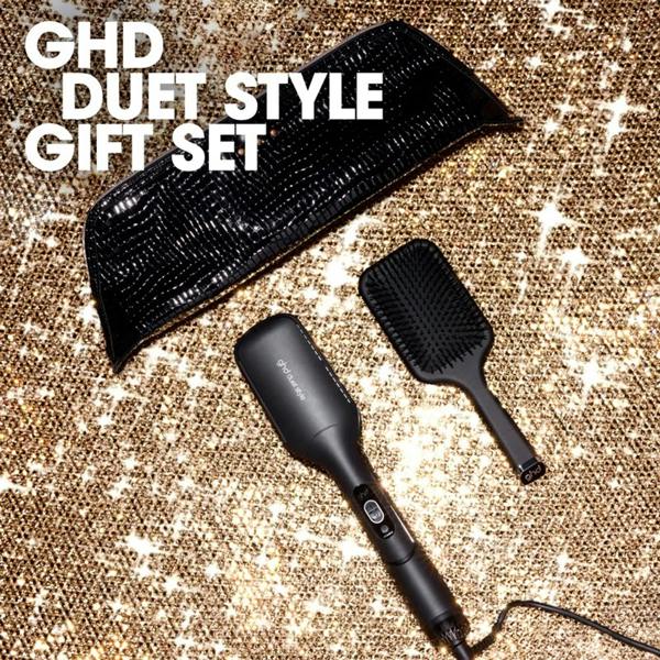 GHD Duet Style Festive Hot Air Styler Paddle Brush Set