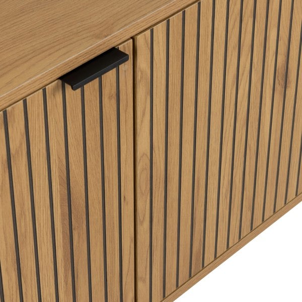 Furniture To Go Jaipur Sideboard with  2 Doors and 1 Drawer in Black
