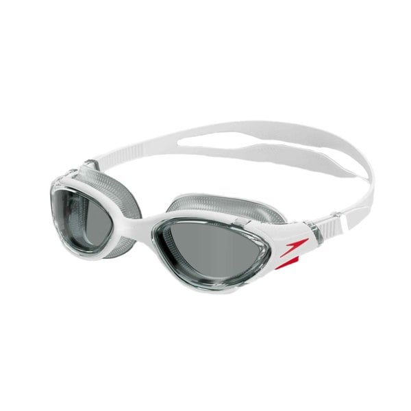 Speedo Unisex Adult 2.0 Biofuse Swimming Goggles - White/Smoke