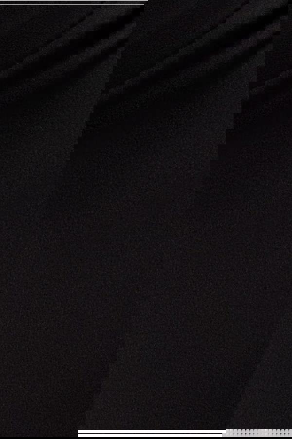 Scalloped Lace Bodice Long Sleeve Bardot Maxi Dress - Black DR4678