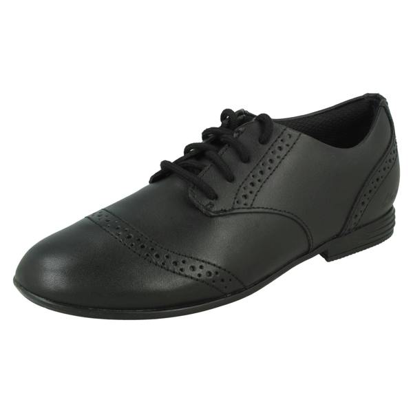 Clarks Girls Clarks Brogue Lace Up School Shoes Finja Brogue O