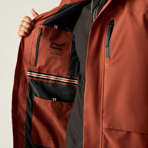 Regatta Mens Baylon Waterproof Insulated Jacket - Burnt Henna - M - Burnt Henna - 100% Recycled Polyester
