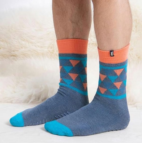 Totes Toasties ORIGINAL SLIPPER SOCKS (TWIN PACK) Mens Socks Yeti