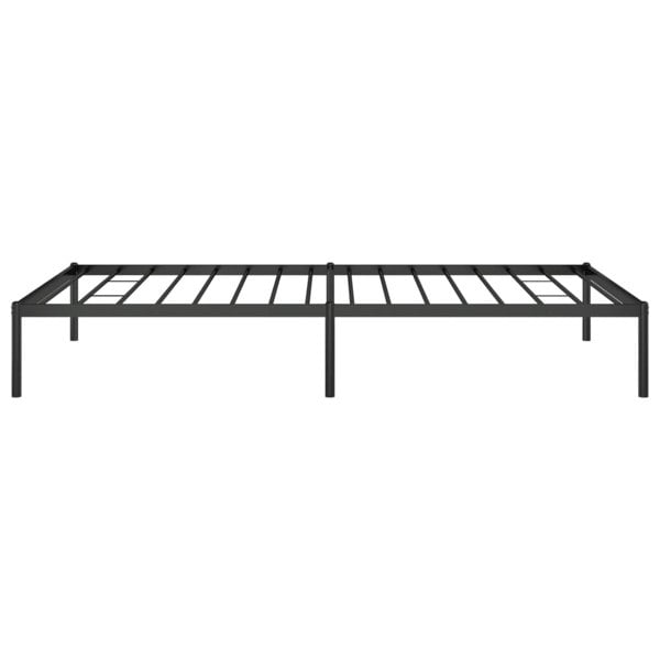 Berkfield Metal Bed Frame Black 107x203 cm