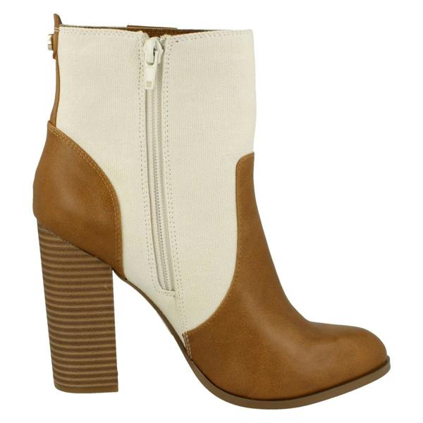 Anne Michelle Ladies Anne Michelle Block Heel Ankle Boots