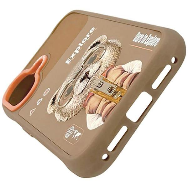 Nimmy Friends Nimmy Cool & Cute 2.0 Bear Case with MagSafe for iPhone 17 6.3" Brown Orange - N-KMLL-IP17-011-B