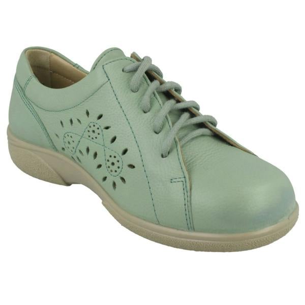 DB Shoes Ladies Easy B Lace Up Trainers With Flower Detailing Carmen